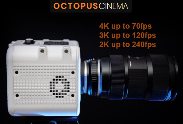 Octopus Cinema Camera Upgradeable Slow Motion