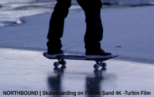 Galaxy S8 & Skateboarding on Frozen Sand