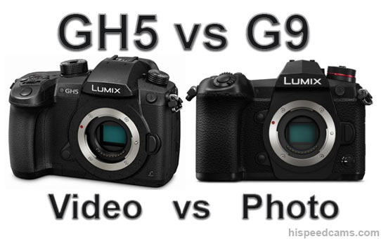 Panasonic G9 vs GH5