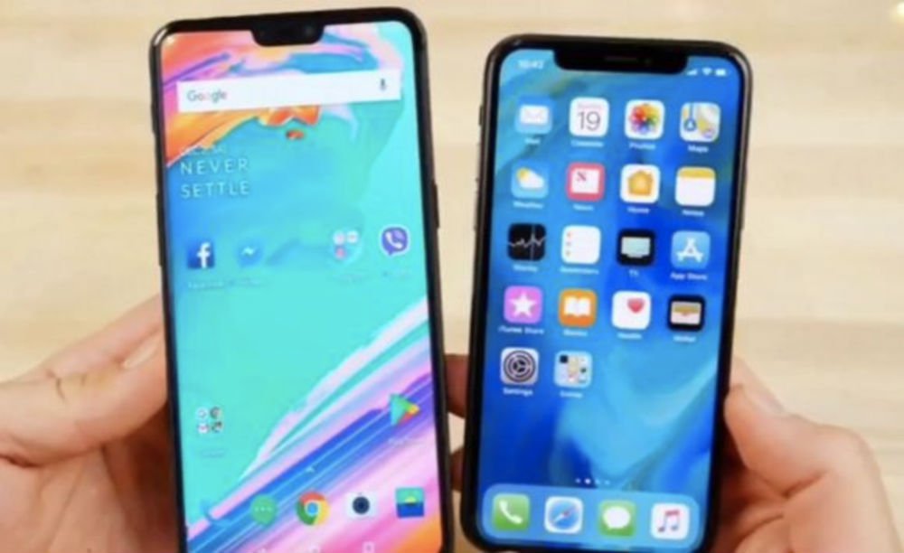 OnePlus 6 vs the iPhone X Side By Side on Leaked Image!